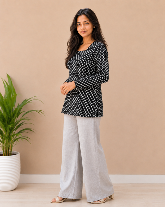 Saaya Square Neck Short Kurti